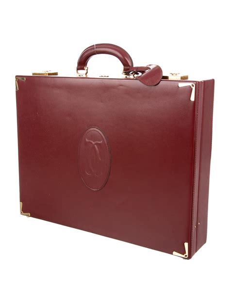 cartier mens briefcase|must de cartier purse.